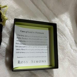 Ross+Simons cheetah print gold earring hoops with latch